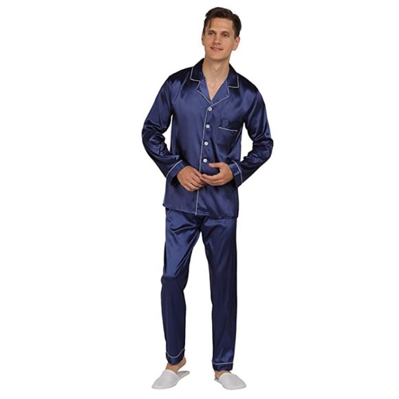 NEW Mens Silky Satin Sleepware